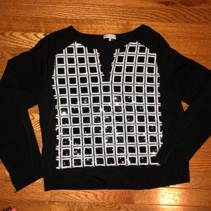 Long Sleeve V-Neck Blouse